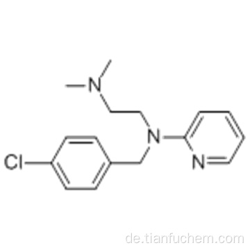 1,2-Ethandiamin, N1 - [(4-Chlorphenyl) methyl] -N2, N2-Dimethyl-N1-2-pyridinyl-CAS 59-32-5